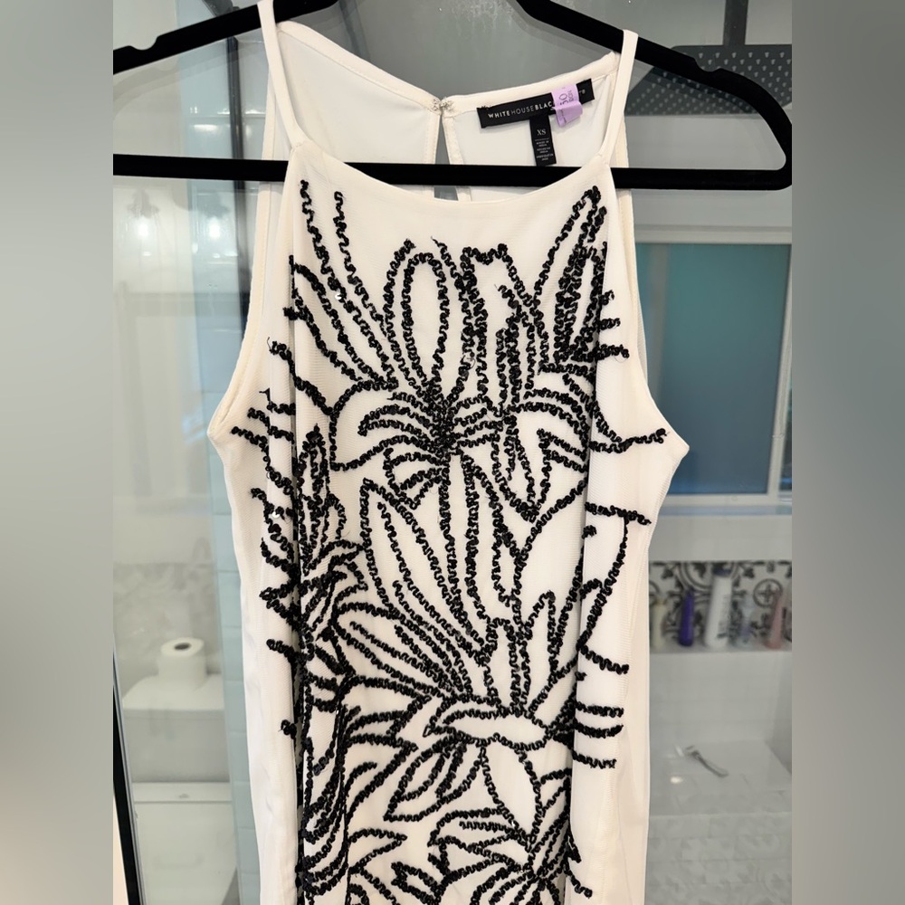 White House Black Market Beaded Top - XS